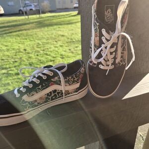 Vans Leopard Floral Sneakers